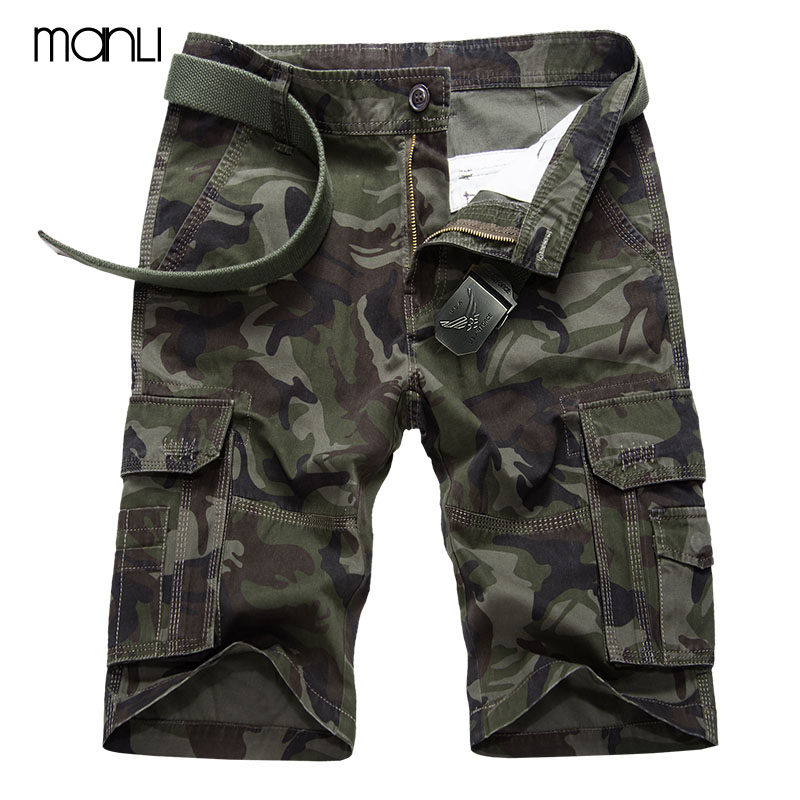 MANLI 2018 ο ߿ ī ݹ   ž   и͸ ݹ  ư м 귣 Ƿ/MANLI 2018 New Outdoor Cargo Shorts Men Summer Top Design Camouflage Military Shor